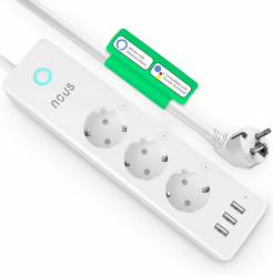 Prelungitor Smart Nous A5 WiFi 15A/3680W Control din aplicatie