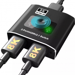 Adaptor HDMI 2 porturi USB iesire 4K 8K Full HD 