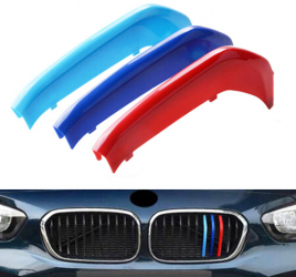 Set emblema ornament plastic grila BMW MPower Seria 1 F20 F21 11 bare 2015-2019 