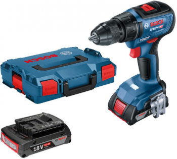 Bosch GSR 18V-50 Masina de gaurit si insurubat cu acumulator 18V + 2 x Acumulatori GBA 18V 2.0Ah + Incarcator GAL 18V-20 Professional + 