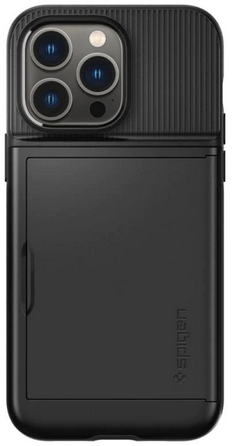 Carcasa Spigen Slim Armor CS compatibila cu iPhone 14 Pro Black 