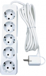 Prelungitor liniar cu 5 prize Marime - 2 m 