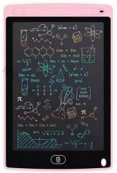 Tableta grafica de desenat pentru copii color de 12 inch diagonala cu buton de stergere si creion - Roz 