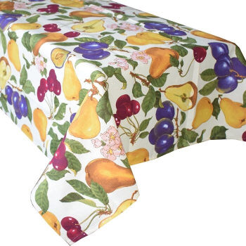 Fata de masa pentru 12 persoane Fruits bumbac 100 250x150cm multicolor 