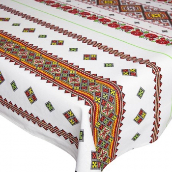 Fata de masa pentru 6 persoane Motiv traditional bumbac 100 180x150cm multicolor 