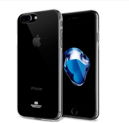 Husa de protectie Mercury Transparent Jelly pentru iPhone 7 Plus / iPhone 8 Plus TPU Negru/Transparent 