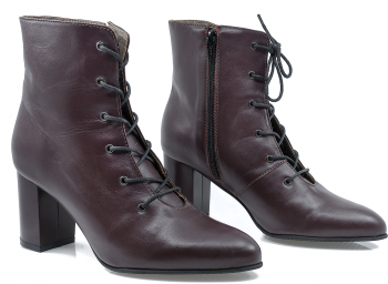 Ghete dama Mius-MIU-607/1 elegant piele naturala visiniu 36