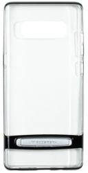 Husa stand pentru LG G7 Transparent neagra 