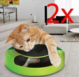 Jucarie interactiva Catch the Mouse pentru pisici verde 