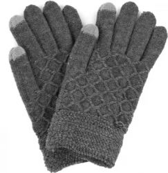 Manusi touchscreen barbati din tricot MB-720-156 Gri