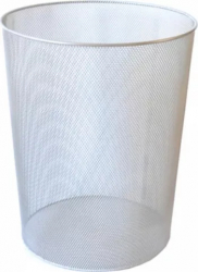 Cos Gunoi pentru Birou Ecada 29x35 cm Metalic Argintiu