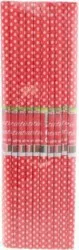 Hartie Creponata Imprimata DACO 50x200 cm 10 Buc/Set Model Buline Rosu/Alb 