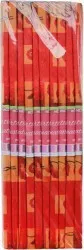 Hartie Creponata Imprimata DACO 50x200 cm 10 Buc/Set Model Maci Rosu/Portocaliu 