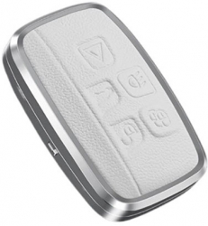 Husa aluminiu cu piele alb Land Rover Range Rover Sport Evoque Freelander A9 Discovery 2 3 4 Sport Jaguar XF XE 