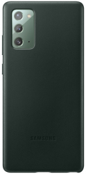 Husa pentru Samsung Galaxy Note 20 Cover spate Piele Naturala Verde Inchis HUR-BBL6411 