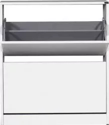 Pantofar Adore 2 compartimente capacitate 12 perechi incaltaminte Alb 73x84x26 cm 