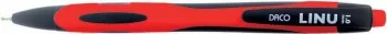 Pix cu Gel DACO Linu 12 Buc/Set Varf 1 mm Mina Rosie Corp din Plastic Rosu/Negru Pixuri cu Gel Pixuri Scolari Pixuri Scoala 