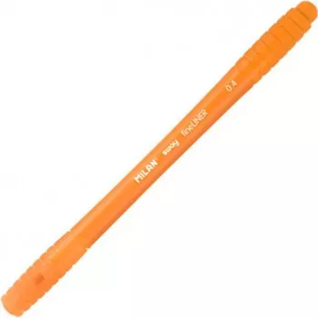 Pix MILAN Fineliner Mina Portocalie Grosime Varf 0.4 mm Corp din Plastic de Culoare Portocalie si Capac Aerisit Pixuri Milan 