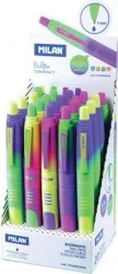 Pixuri Milan Sunset Varf 1 mm 20 Buc/Set Scriere Albastra Corp Plastic Multicolor 