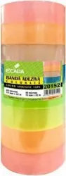 Set 8 Role Banda Adeziva Color ECADA 18mm x 33m Scotch pentru Birou 