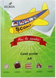 Caiet A5 Dictando ECADA 140 File 60 g/m and sup2 Cotor Cusut si Lipit Coperta Policroma Caiete A5 Romana Caiet Romana 
