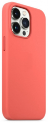 Husa din silicon compatibila cu iPhone 12 Pro silk touch interior din catifea camera bump Rosu deschis 