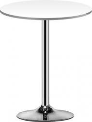 Masa de bar 2HOME rotunda Alb picior fix 70cm 