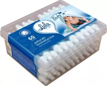 Betisoare Urechi Lula pentru Copii Bumbac Natural 60 Buc/Set Culoare Albastra Betisoare pentru Urechi Betisoare Igiena Urechi 
