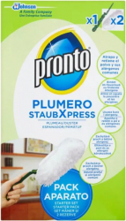 Pamatuf cu Maner Pronto Alb Set 2 Rezerve Pamatuf pentru Praf