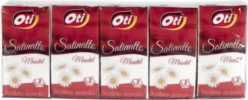 Batiste Nazale Parfumate OTI Satinatto 3 Straturi 10 Pachete/Set Pafrum Musetel Culoare Alba Batiste Nazale Unica Folosinta 
