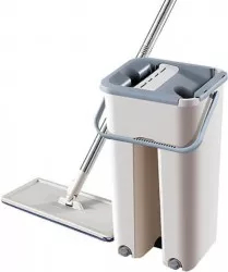 Galeata cu Mop Plat SILLGECH Galeata Curatenie Galeata pentru Mop Galeti cu Storcator si Mop Plat Galeata pentru Uz Casnic 
