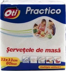 Servetele Masa OTI Uz Profesional 2 Straturi 33x33 cm 250 Servetele/Set Culoare Crem Servetele Crem de Masa 