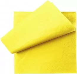 Servetele Masa OTI Uz Profesional 2 Straturi 33x33 cm 250 Servetele/Set Culoare Galbena Servetele Galbene de Masa 