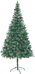 Brad de Craciun artifcial cu conuri 210 cm 