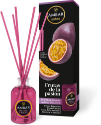 Odorizant cu betisoare Ambar Fructul Pasiunii 45 ml