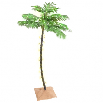 Palmier cu LED 88 LED-uri alb calde 150 cm 
