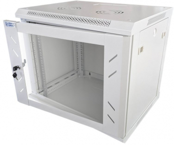 Rack cabinet metalic standard 19 pentru telecomunicatii si retelistica montabil pe perete