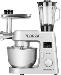 Robot de bucatarie ECG FORZA 5500 Giorno Argento 1500 W 6 5 litri LCD sistem de amestecare planetar 