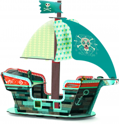 Corabia piratilor Djeco macheta 3D