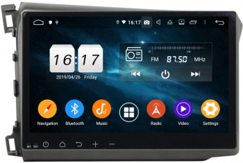 Navigatie dedicata cu ecran de 10.1inch pentru Honda Civic Sedan 2012-2015 Android 10 carplay 