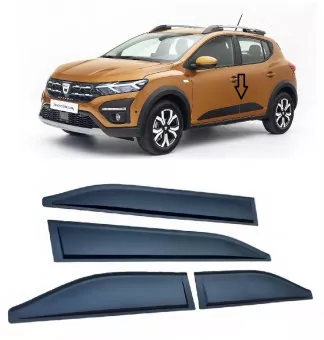 Set bandouri laterale protectie usi Dacia Sandero / Sandero Stepway 2021+ 