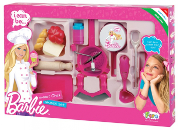 Set complet ustensile bucatarie Barbie 2714 Faro 