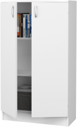 Biblioteca haaus Flint 2 Usi Alba 70 x 32 x 122 cm 