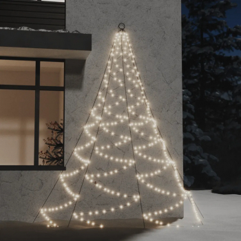 Brad de perete carlig metalic alb cald 260 LED 3 int/exterior 