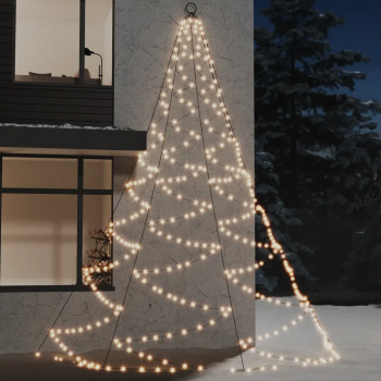 Brad de perete carlig metalic alb cald 720 LED 5 int/exterior 