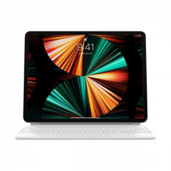 Husa Tastatura Apple Magic Keyboard pentru IPad Pro de 12.9 inch Alb 