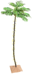 Palmier cu LED 136 LED-uri alb calde 220 cm 