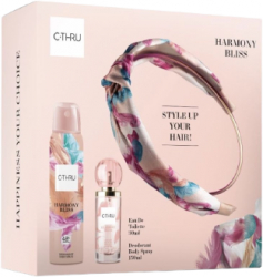 Set cadou C-THRU Harmony Bliss Femei Apa de toaleta 30 ml + Deodorant spray 150 ml + Bentita Cadou 