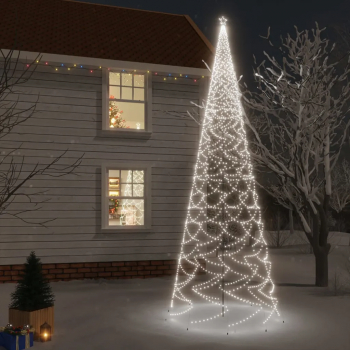 Brad de Craciun cu tarus 3000 LED-uri alb rece 800 cm 