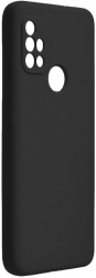Husa din silicon compatibila cu Motorola Moto G30 / G20 / G10 silk touch interior din catifea Negru 